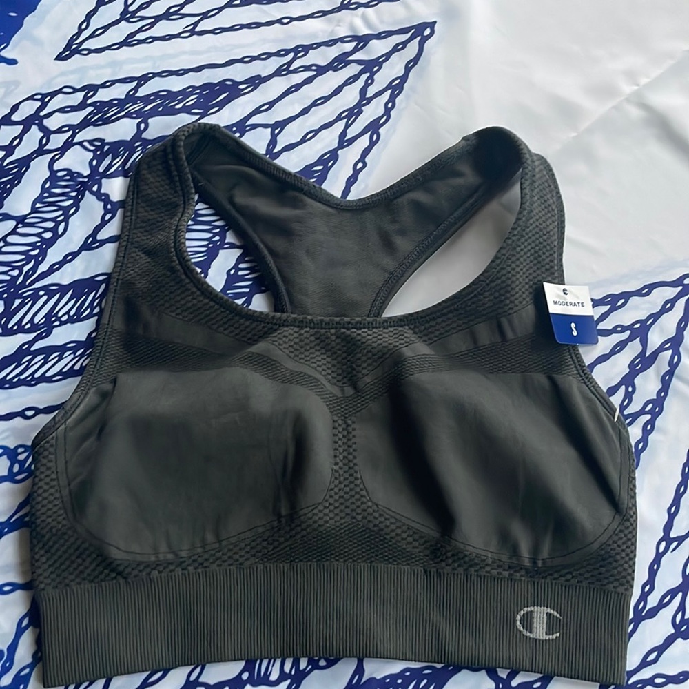Champion Sports Bra Top Small Grey